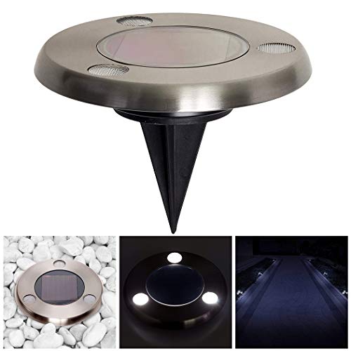 Preisvergleich Produktbild Fansport Bodeneinbauleuchte 3 LEDs Gartenleuchte Bodenleuchte FüR Terrassenbeleuchtung