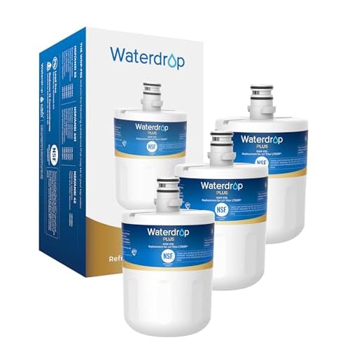 Waterdrop Plus 5231JA2002A NSF 401&53 Refrigerator Water Filter, Reduce PFAS, Replacement for LG® LT500P®, ADQ72910911, ADQ72910901, Kenmore 9890, G