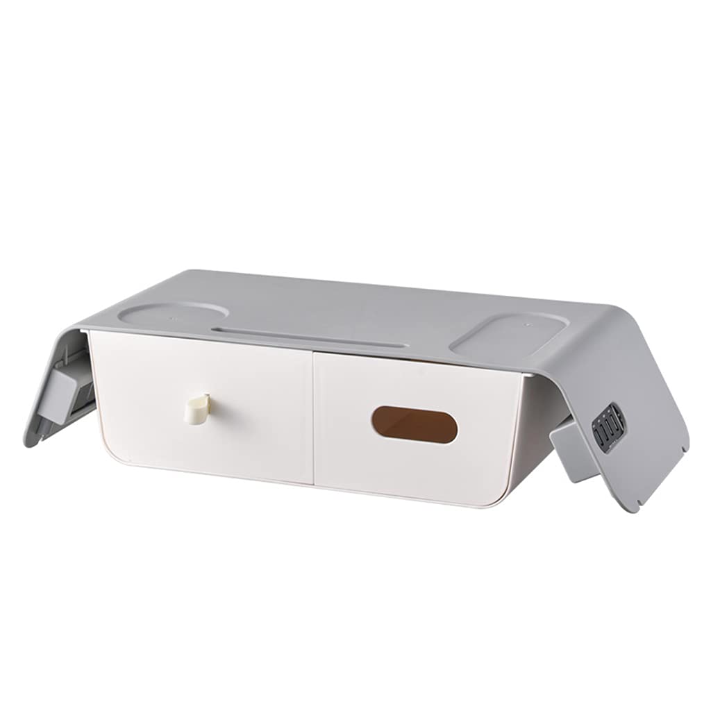 YWLUUOO Desktop Storage Box Gifts for Relatives Colleagues Neighbors Presents for Christmas Thanksgiving Other Holiday Monitor Stand Base Hips Grey White