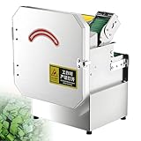 DUMIPME Cortadora automática de cebolletas y cebollas Verdes,picadora eléctrica Comercial con Longitud Ajustable (1,5-35 mm), guarniciones y salteados,con una Capacidad de 150-300 kg/h 110V