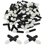 NOGEQI 100 STÜCK EINWEG LIDSCHATTEN APPLIKATOR LIDSCHATTEN PINSELSET SCHWAMM LIDSCHATTENS PINSEL LIDSCHATTENS BÜRSTE KLEIN FÜR PRÄZISES SCHMINKEN BEI ERWACHSENEN, MÄDCHEN, DAMEN
