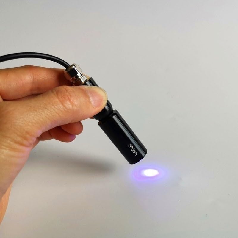 UV Curing Ultraviolet Lamp Spot Light 405nm 395nm 365nm 385nm shadowless Glue Green Oil Screen Phone Repair PCB Board Soldering(365nm)