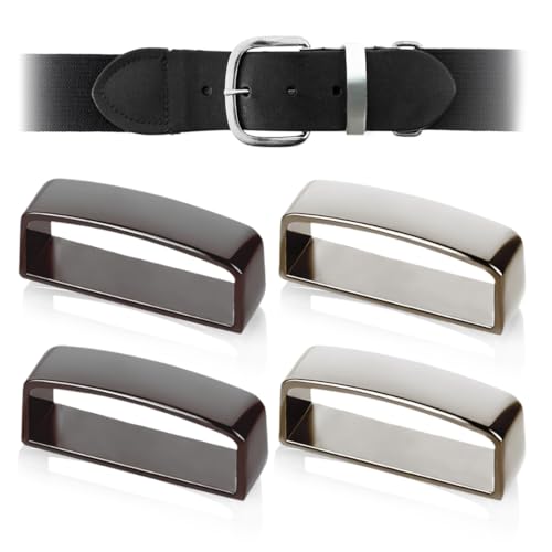 IKOPFLN 4 Piezas Hebillas de cinturón, hebilla de cinturón para hombres, para cinturones de hombres, hebillas de anillo cuadrado de metal, piezas de cinturón, para cinturones de montaje, 3,5 cm