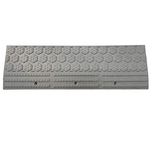 セーフラン(SAFERUN) 段差プレート(ストレート) 900x270x高95mm PP グレー 連結用ネジ付属 転倒防止 1枚 J2406