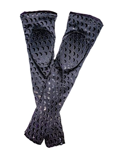 Sticky Moon Thigh Highs for Pole Dancing, Silicone-Printed Socks with Removable Knee Pads3