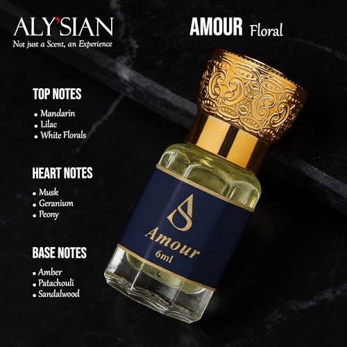 Image of Luxury Attar Perfume Combo Pack of 4 X 6ML Each Long Lasting Non Alcoholic Roll On Fragrance Signature Arabic French Blend Unisex Attar for Men Women Best Gift for Couple Love Special Luxury Quality Original Attar Collection