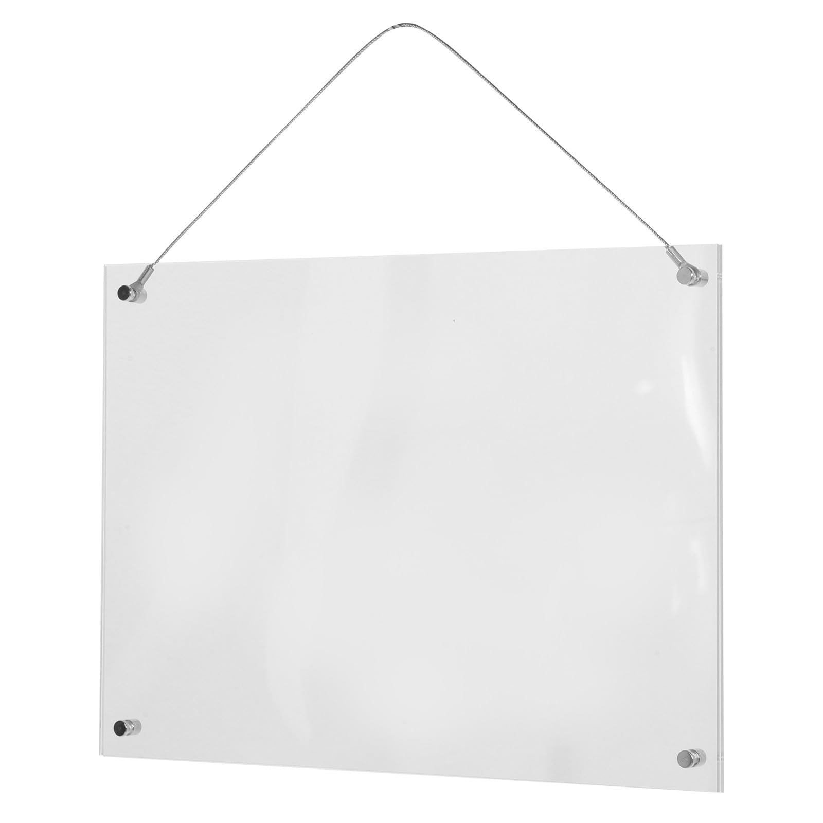 Cadre photo A4 en acrylique transparent et acier pour certificat