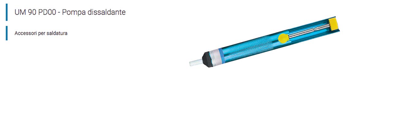 Pompa Tirastagno Succhiastagno Pompa Dissaldante Elettrica Strumento di Saldatura in Alluminio Punta in Teflon Accessori Fai da te – echoENG - UM 90 PD00