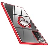 【Hochwertig TPU Material】- Sanftes Handgefühl, gesungene Passform für Samsung Galaxy Note20, staubdicht und kratzfest, was die anderen Ringhalteretuis übertrifft.Da es sich beim Ringteil um einen Magneten handelt, ist er in das Telefongehäuse integriert und kann nicht drahtlos geladen werden.