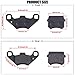 MWMNUN Disc Brake Pads Compatible with 50cc 70CC 90 cc 110 cc 125cc Taotao SunL JCL Coolster Kandi Supermach Tank Kandi Kinroad BV Powersports DongFang ATVs Go karts Quad 4 Wheeler 2 Pair