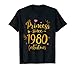 Princess Since 1980 & Fabulous Camiseta de cumpleaños número 39 Camiseta