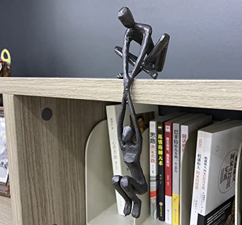 Figura pareja hierro en pose de yoga 8.5 pulgadas miniatura 3