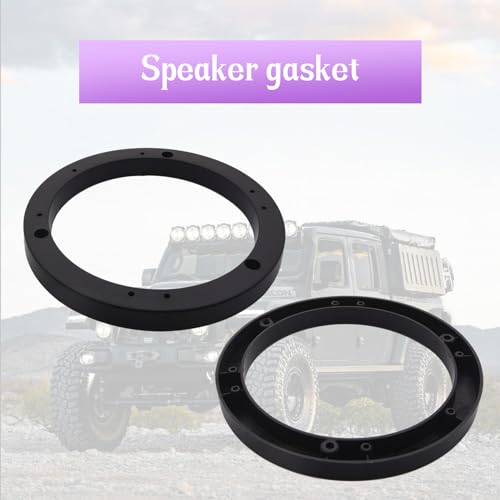 Image of Universal 6 inch Car Door Speaker Mounting Ring Spacer Adapter Fit ABS Car Stereo Speaker Spacers (2 Pcs)