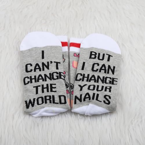 PXTIDY 1 Pair Nail Tech Sock Manicurist Gift Nail Salon Sock For Nail Tech Thank You Gift2