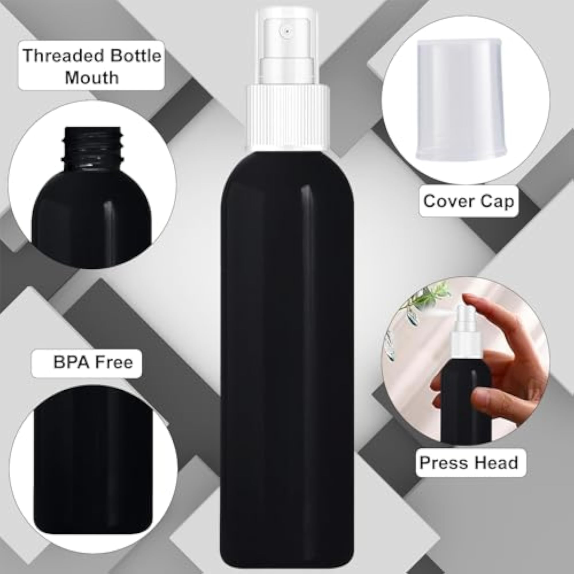 100ml Refillable Spray Bottles for Essential Oils