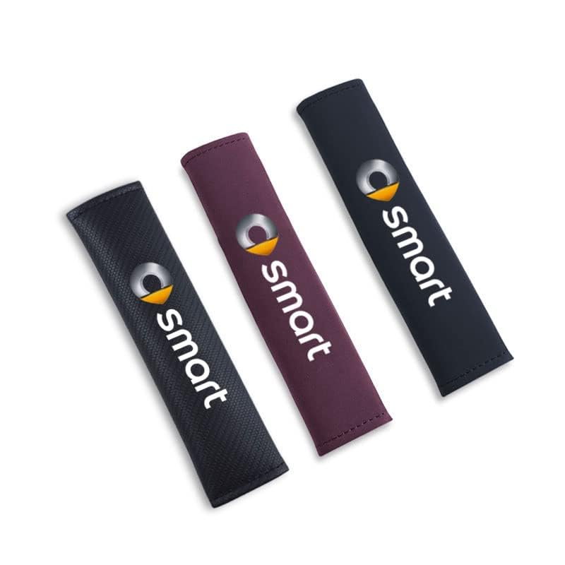 2 Copricintura Di Sicurezza Per Smart 450 Fortwo Coupé 1998-2007 – Morbidi, In Fibra Sintetica, Antiusura, Facili Da Montare, Proteggono Collo E Vestiti