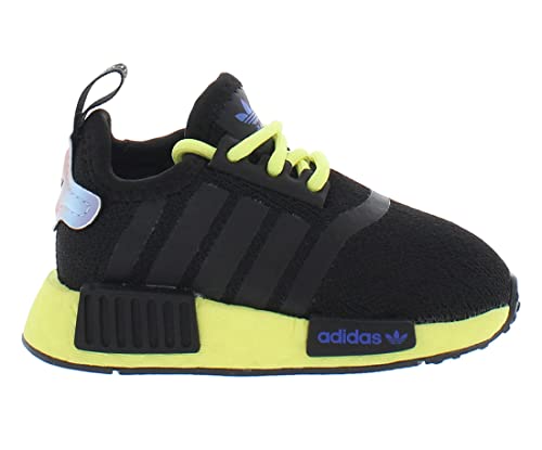 adidas NMD_R1 El Infant/Toddler Shoes Size 5, Color: Black/Yellow