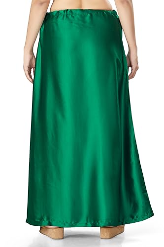 Image of Madhu Fashion Women's Satin Saree Petticoat Saree Underskirt