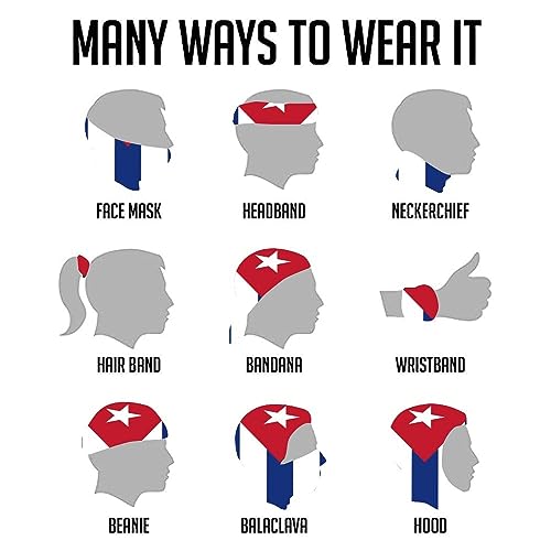 Image of Men Women Bandanas Neck Gaiter Headwrap Balaclava | Seamless Face Cover Scarf Neck Warmer Breathable Headwear for Hiking Cycling