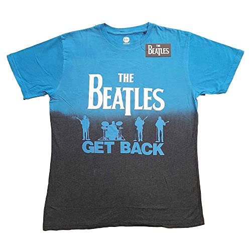 The Beatles – T-shirt Get Back Teinture par Immersion pour Adultes Unisexe - Les Beatles, Paul McCartney, John Lennon, RIngo Starr, George Harrison The Beatles - T-shirt Get Back Teinture par Immersion pour Adultes Unisexe