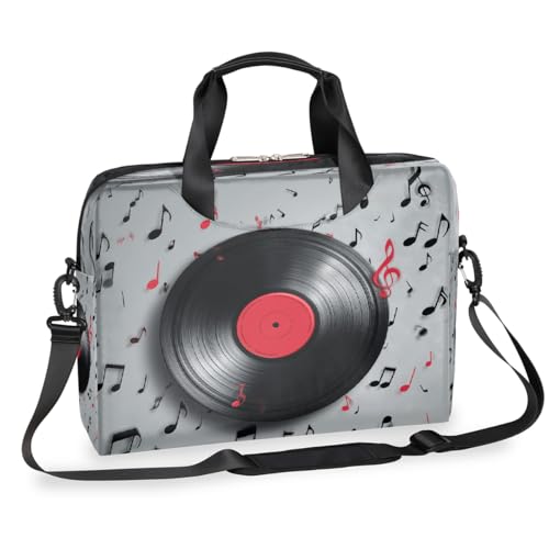 Maletín para laptop 15.6-16 pulgadas con diseño musical miniatura 1