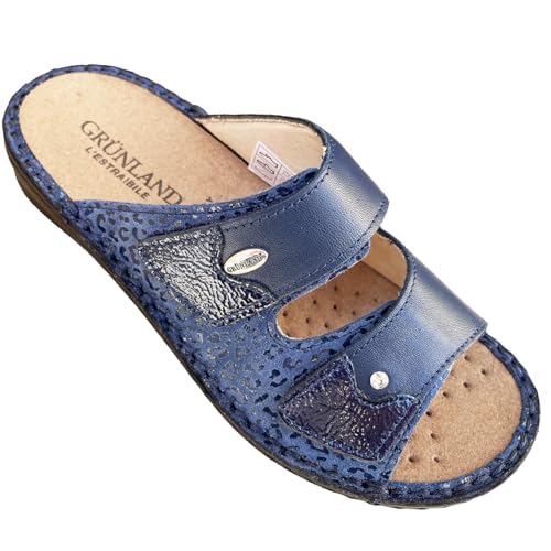 GRUNLAND ciabatte Comfort DONNA regolabili con strappi e plantare estraibile