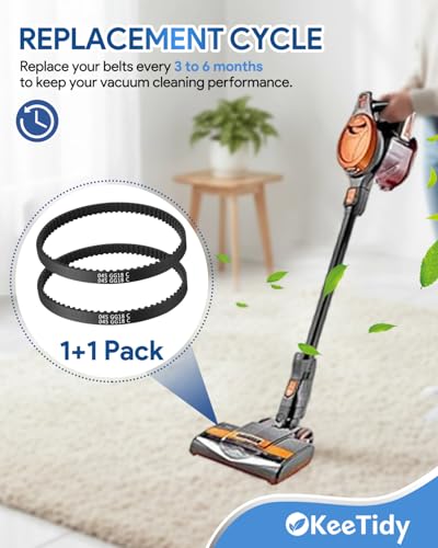 Image of Vacuum Belt for Shark Rocket HV300 HV301 HV302 HV305 HV308 HV310 HV320 HV322 HV380 HV345 ZS350 ZS350C ZS351 ZS351C ZS352 Series Upright Vacuum Cleaner, 2 Pack