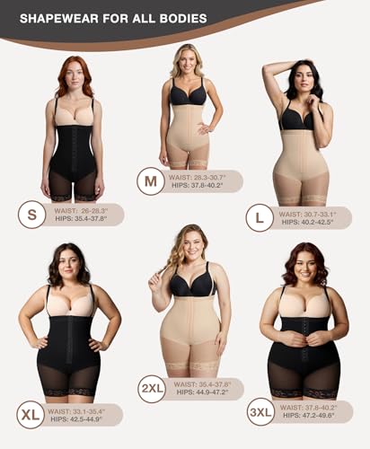 Image of Lover-Beauty Fajas Colombianas Shapewear for Women Tummy Tuck Compression Garment Butt Lifting Shapewear