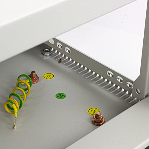 kenable FLAT PACK Wall Mounted Data Cabinet Glass Door for 19 inch Rack 4U 300mm Grey - Image 4