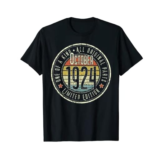 98 Años Octubre 1924 Edición Limitada 98 Cumpleaños Camiseta