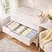 DIMJ Drawer Organizer Clothes - Small Dresser Organizer Underwear Drawer Organizer for Baby Clothes, Socks, Underwear, Bra, Belt, Tie - Grey