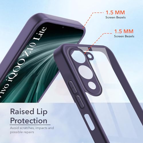 Image of Jkobi Ultra-Hybrid Back Cover Case for Vivo iQOO Z10 Lite (Lifetime Anti Yellow | Anti Scratch | Crystal Clear Shockproof)