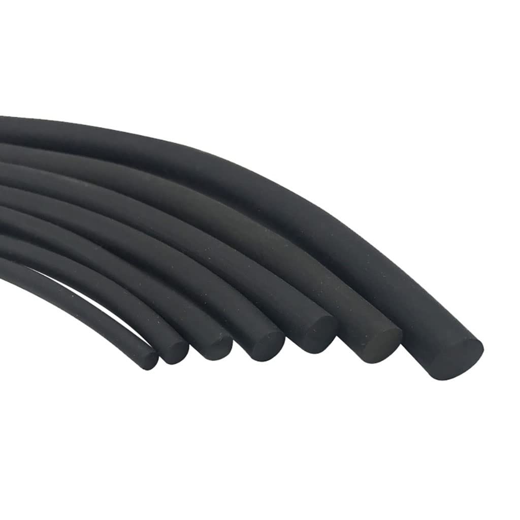 Striscia di Guarnizione in Schiuma di Silicone, Striscia sigillante in Schiuma di Gomma Nera 2-15 mm x 5-10 m(O-15mm,5M)