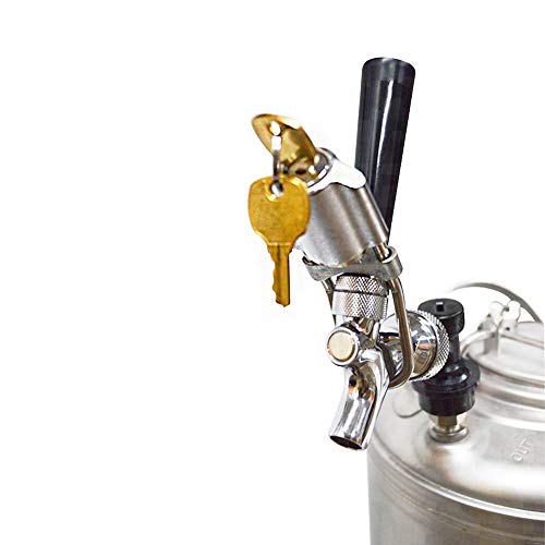 Beer Tap Lock, JoyTube Beer Tap Lock for Draft Beer Faucet, Homebrew Keg Equipment (2 Keys)