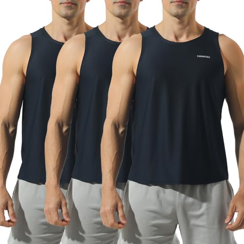 Men's Quick Dry Workout Tank Tops Bodybuilding Sleeveless Tee Fitness Gym Muscle Shirts for Active Men