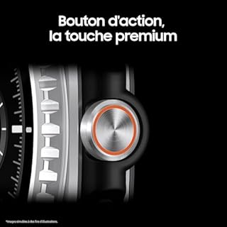 Samsung Galaxy Watch8 Classic, Montre Connectée, Couronne rotative, Galaxy AI, Coach Sommeil, Coach Running, Bluetooth, 46mm, Noir, Chargeur Secteur Rapide 25W Inclus, Version FR