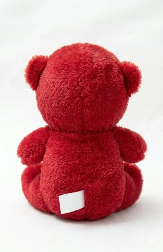Image of Soft Toys for Kids - Stuffed Animal Plush Soft Toy for Boys & Girls | Plushie Toy Half Hooded Red Bear 30cm