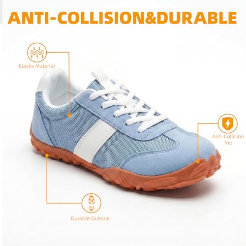Image of Women's Barefoot Sneakers Wide Toe Box Zero Drop Sneakers | Breathable Lightweight Non-Slip Shoes for Gym Training, Trail Running, Hiking & Daily Walking