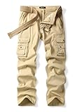 Occasions : pantalon cargo en coton sergé coupe décontractée pour femme avec poches, adapté pour les voyages, l'escalade, la randonnée, la marche, le camping, la chasse, le combat, la randonnée, le sport, le costume gothique, le jardinage, cadeau pour elle du printemps, de l'été, de l'automne à l'hiver