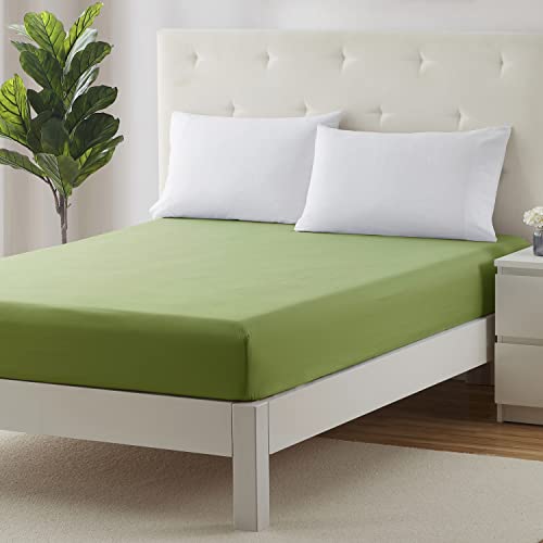 Image of Clara Clark Premier 1800 Deep Pocket Fitted Sheet, Fits up to 16 inch depth - Double Brushed Microfiber.