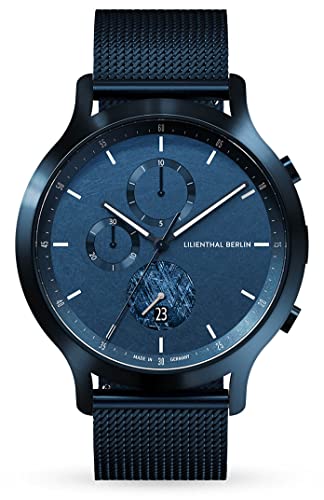 Preisvergleich Produktbild Lilienthal Berlin, Chronograph Limited Edition Meteorite II mit Armband Mesh Blue