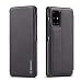 Produktbild qichenlu [Retro Wallet Case] Schwarz Robust PU Leder Hülle für A51, Handy Schutz Tasche für A51,Flip Magnet Cover Solide Bookcase mit Ständer für Samsung Galaxy A51