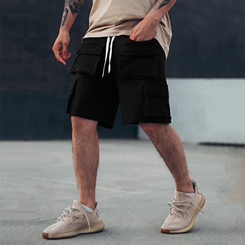 Heren Casual Werk Cargo Shorts Katoen Chino Zomer Half Broek - Afbeelding 3