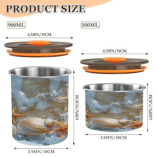 Envase hermético acero inoxidable 500 ml miniatura 2