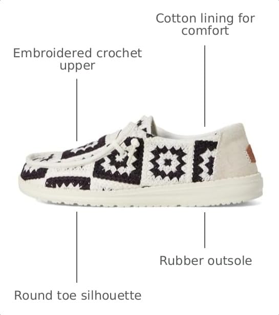 Image of HEYDUDE Wendy Cottage Crochet | Casual Shoes