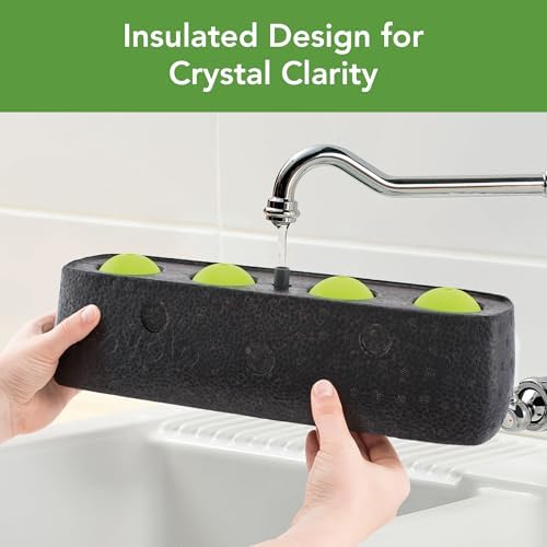 Tovolo Seamless Sphere Ice System, Compact, 2.5 Inch Crystal Clear Spheres - Set of 4 Molds,Black - Thumbnail 3