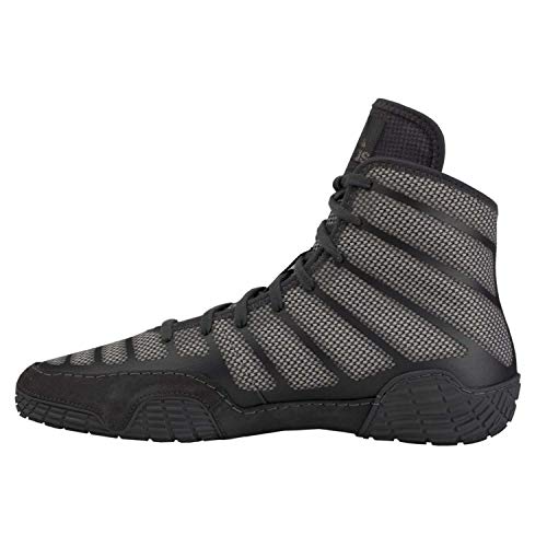 Image of AdiZero Varner Wrestling Shoes in Black / Grey by Adidas