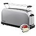 Produktbild Russell Hobbs Toaster [Langschlitz für 2 Scheiben / 1 breite Brotscheibe] Adventure Edelstahl (extra breiter Toastschlitz, inkl. Brötchenaufsatz, 6 Bräunungsstufen + Auftaufunktion, 1000W) 21396-56