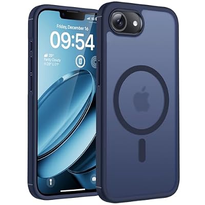 TOCOL for iPhone 17e Case, Compatible with Magsafe, Military Drop Protection, Slim Translucent Matte Shockproof for iPhone 17 e Case 6.1 inch (Dark Blue)