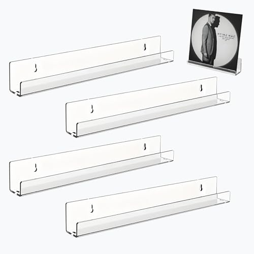 Eleganti supporto vinili: i nostri porta dischi vinile sono realizzati in resina acrilica resistente, mettendo in mostra i tuoi dischi preferiti e oggetti decorativi su una superficie acrilica trasparente, migliorando la visibilità e la bellezza della tua collezione